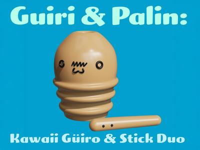Guirito and Palin Kawaii guiro