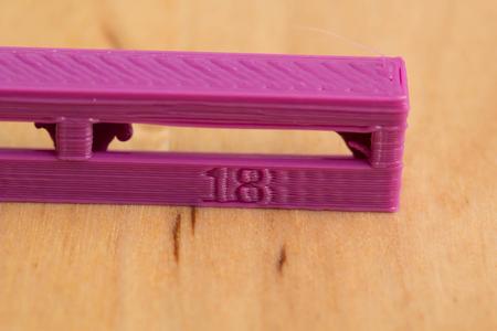 Overhang test piece