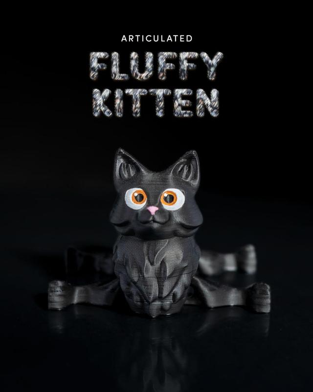 Articulated Fluffy Kitten