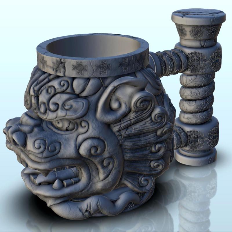 Asian dragon dice mug (3) - Can holder Game Dice Gaming Beverage Drink