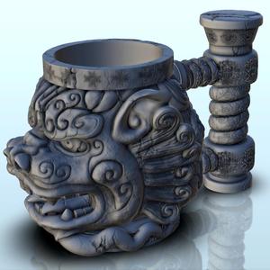 Asian dragon dice mug (3) - Can holder Game Dice Gaming Beverage Drink