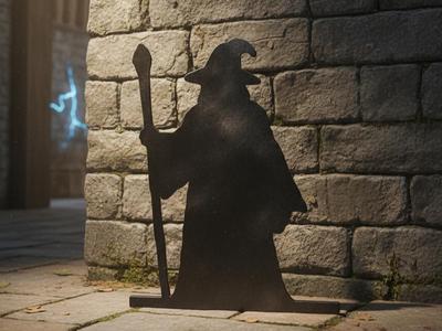 Switch decoration - Gandalf Silhouette