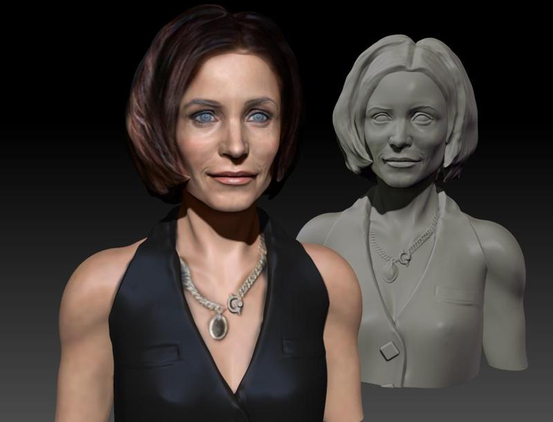 Courteney Cox as Gale Weathers from Scream 2 textured