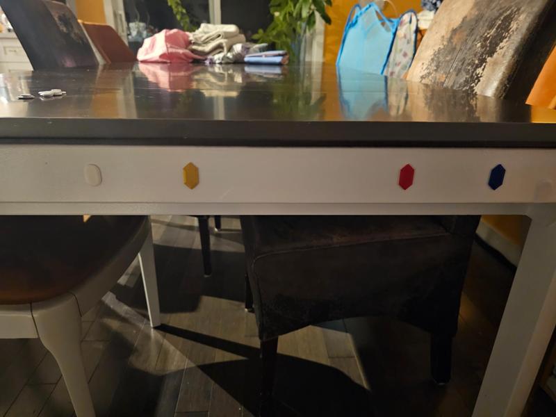 Project Ironside boardgame table "Zelda" ruby caps