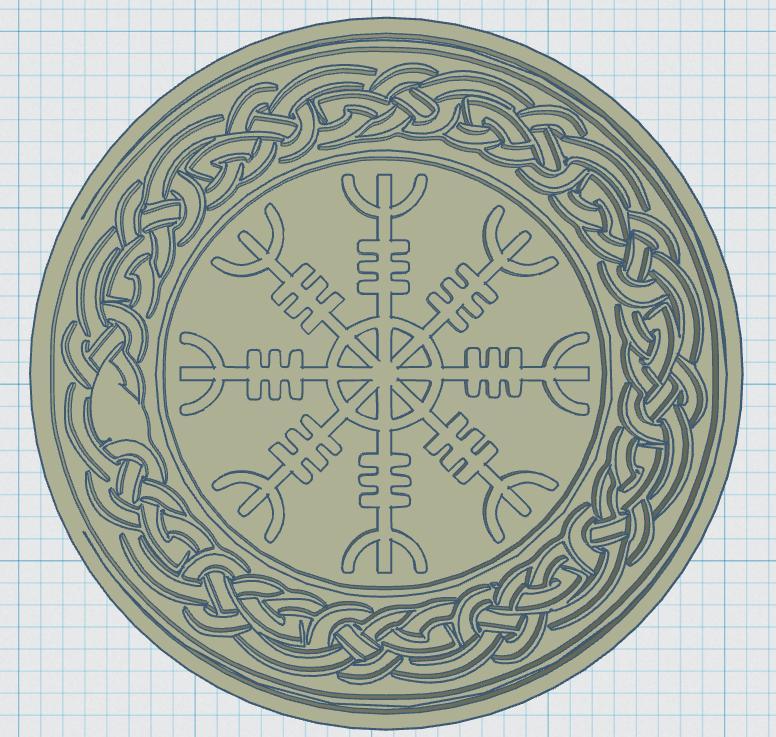 Viking Symbols Coaster 09