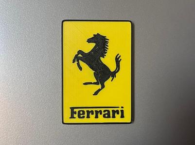 Ferrari logo fridge magnet
