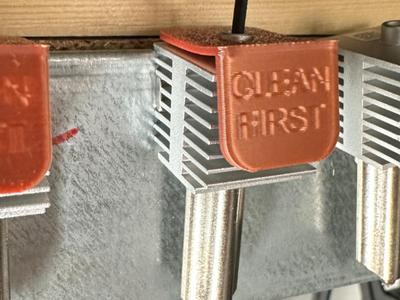Clean Filament reminder cap for 0.2mm Nozzle