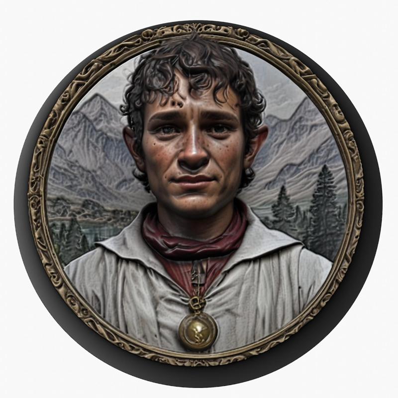 Frodo Baggins (The Lord of the Rings) medallion pendant