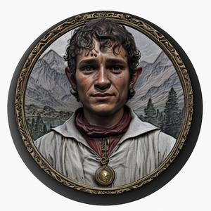 Frodo Baggins (The Lord of the Rings) medallion pendant