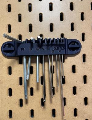 IKEA Skadis Wrench Keys Holder - T Clips