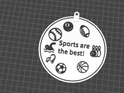 sports keychain 
