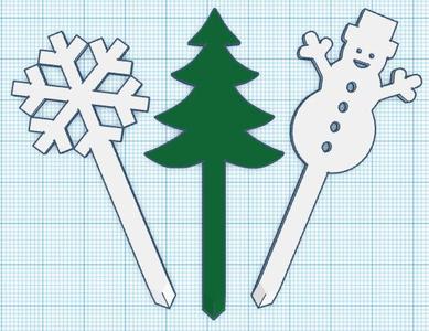 Winter Cupcake Toppers