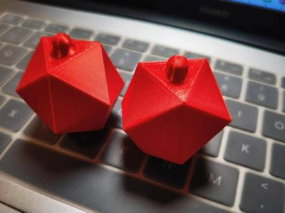 Print-in-place Icosahedron Bell
