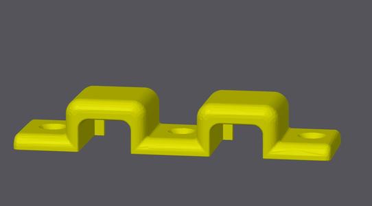 Double Under Desk USB Mount