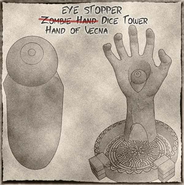 HAND OF VECNA DICE TOWER -  Eye Stopper For The Zombie Hand Dice Tower To Convert (EYE ONLY!)