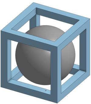 Ball In a Box Test Print