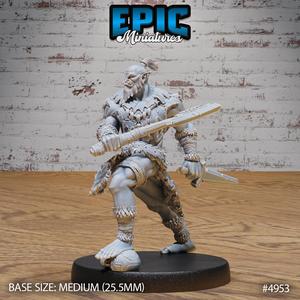 Orc Warrior Attack ‧ DnD Miniature ‧ Tabletop Miniatures ‧ Gaming Monster ‧ 3D Model ‧ RPG ‧ DnDminis ‧ STL FILE