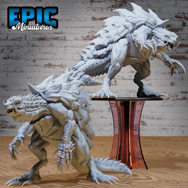 Turtle Zilla Team A ‧ DnD Miniature ‧ Tabletop Miniatures ‧ Gaming Monster ‧ 3D Model ‧ RPG ‧ DnDminis ‧ STL FILE