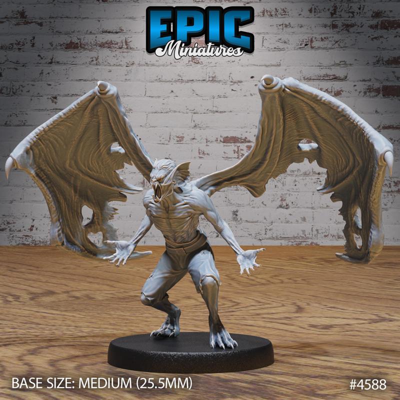 Great Vampire ‧ DnD Miniature ‧ Tabletop Miniatures ‧ Gaming Monster ‧ 3D Model ‧ RPG ‧ DnDminis ‧ STL FILE