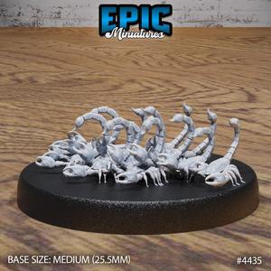 Scorpion Swarm Big ‧ DnD Miniature ‧ Tabletop Miniatures ‧ Gaming Monster ‧ 3D Model ‧ RPG ‧ DnDminis ‧ STL FILE