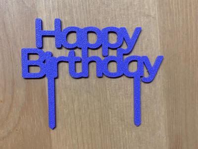 Happy Birthday cake topper