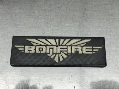 Bonfire Band Sign