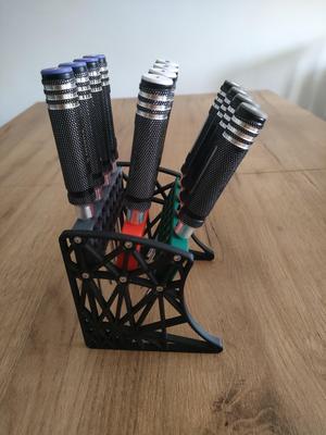 Screw drivers stand- hex, slotted and philips 