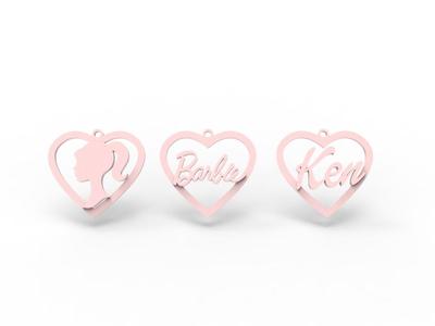 BARBIE KEN EARRINGS (3 different designs)
