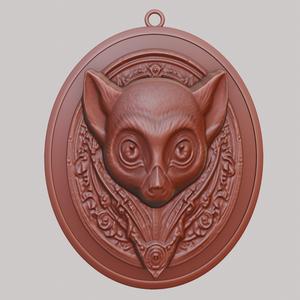 Lemur Animal Necklace Lemur Animal Pendant for CNC Router Laser & 3D Printer