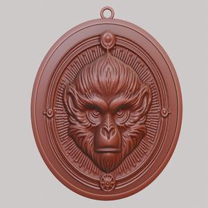 Gibbon Animal Necklace Gibbon Animal Pendant for CNC Router Laser & 3D Printer