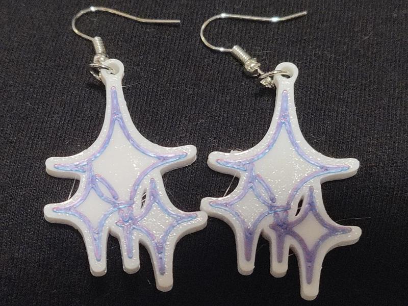 Shimmer/Star Earrings (AMS & No AMS versions)