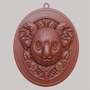 Koala Animal Necklace Koala Animal Pendant for CNC Router Laser & 3D Printer