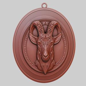 Goat Animal Pendant Goat Animal Necklace for CNC Router Laser & 3D Printer