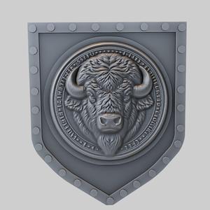Buffalo Animal Wall Buffalo Animal Bust for CNC Router Laser & 3D Printer