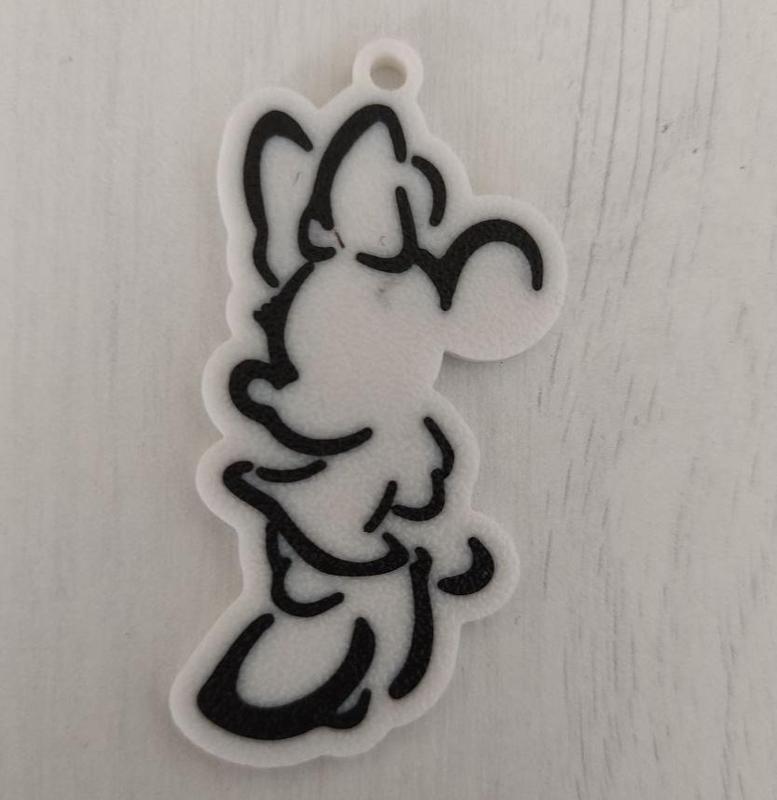 Minnie Mouse Siluet Keychain