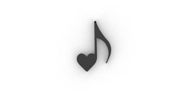 musical heart EARRINGS