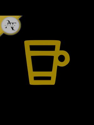 Simple Coffee Cup Symbol - 2D Art