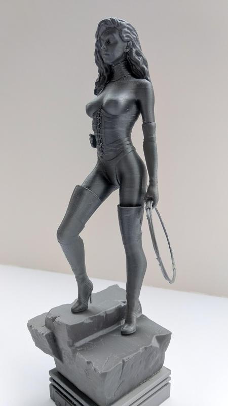 Female huntress statue