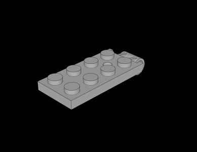 Lego Compatible (3148.dat) Hinge Plate  2 x  5 Top with Large Hole