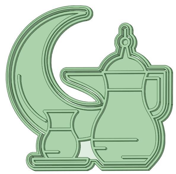 Cafe Moon cookie cutter