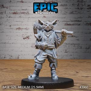 Kobold Pirate Hammer ‧ DnD Miniature ‧ Tabletop Miniatures ‧ Gaming Monster ‧ 3D Model ‧ RPG ‧ DnDminis ‧ STL FILE
