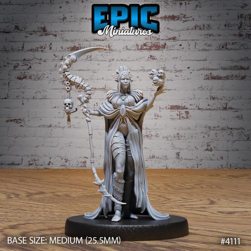 Elf Warlock Female ‧ DnD Miniature ‧ Tabletop Miniatures ‧ Gaming Monster ‧ 3D Model ‧ RPG ‧ DnDminis ‧ STL FILE