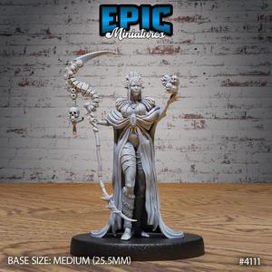 Elf Warlock Female ‧ DnD Miniature ‧ Tabletop Miniatures ‧ Gaming Monster ‧ 3D Model ‧ RPG ‧ DnDminis ‧ STL FILE