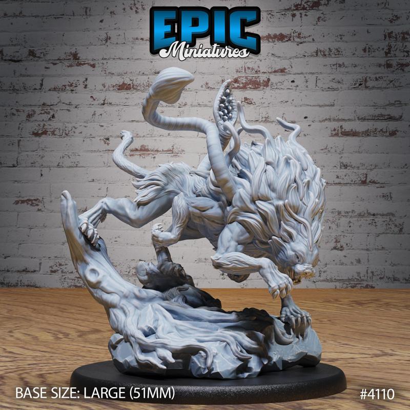 Alpha Phase Panther Hunting ‧ DnD Miniature ‧ Tabletop Miniatures ‧ Gaming Monster ‧ 3D Model ‧ RPG ‧ DnDminis ‧ STL FILE