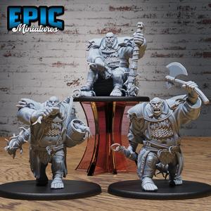 Docks Ogre Set ‧ DnD Miniature ‧ Tabletop Miniatures ‧ Gaming Monster ‧ 3D Model ‧ RPG ‧ DnDminis ‧ STL FILE