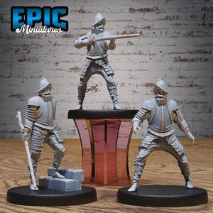 Conquistador Set ‧ DnD Miniature ‧ Tabletop Miniatures ‧ Gaming Monster ‧ 3D Model ‧ RPG ‧ DnDminis ‧ STL FILE