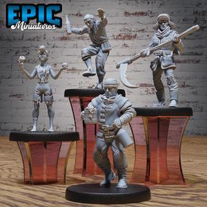 Villager Set C ‧ DnD Miniature ‧ Tabletop Miniatures ‧ Gaming Monster ‧ 3D Model ‧ RPG ‧ DnDminis ‧ STL FILE
