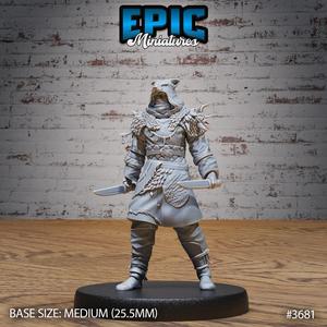 Mountain Wolf Bandit Knifes ‧ DnD Miniature ‧ Tabletop Miniatures ‧ Gaming Monster ‧ 3D Model ‧ RPG ‧ DnDminis ‧ STL FILE