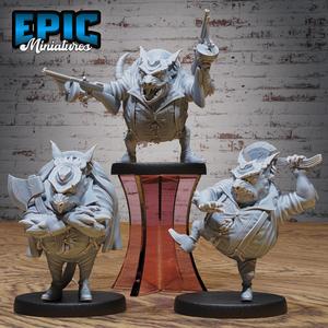 Sewer Godfather Rat Set ‧ DnD Miniature ‧ Tabletop Miniatures ‧ Gaming Monster ‧ 3D Model ‧ RPG ‧ DnDminis ‧ STL FILE