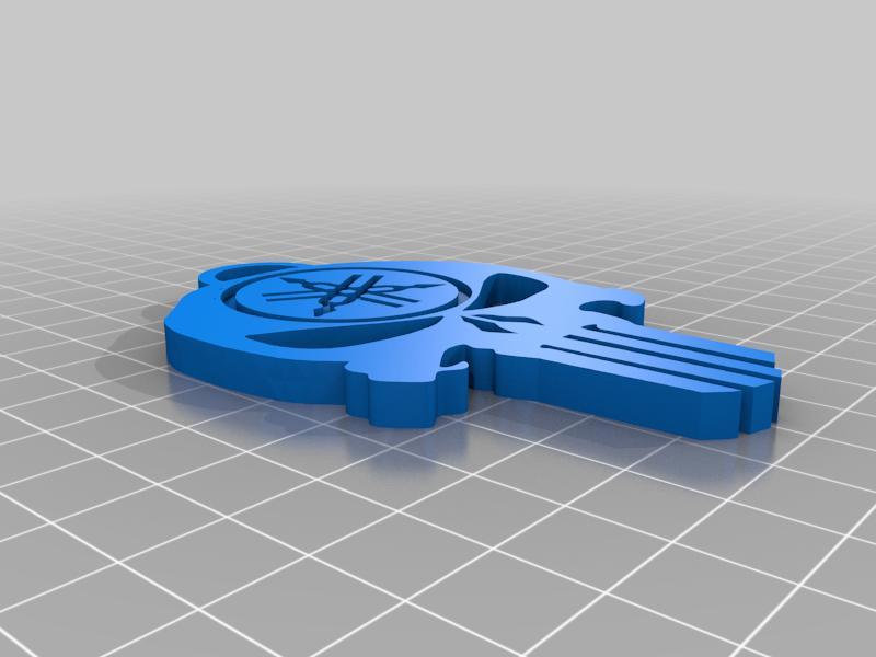 Punisher-Yamaha Keychain